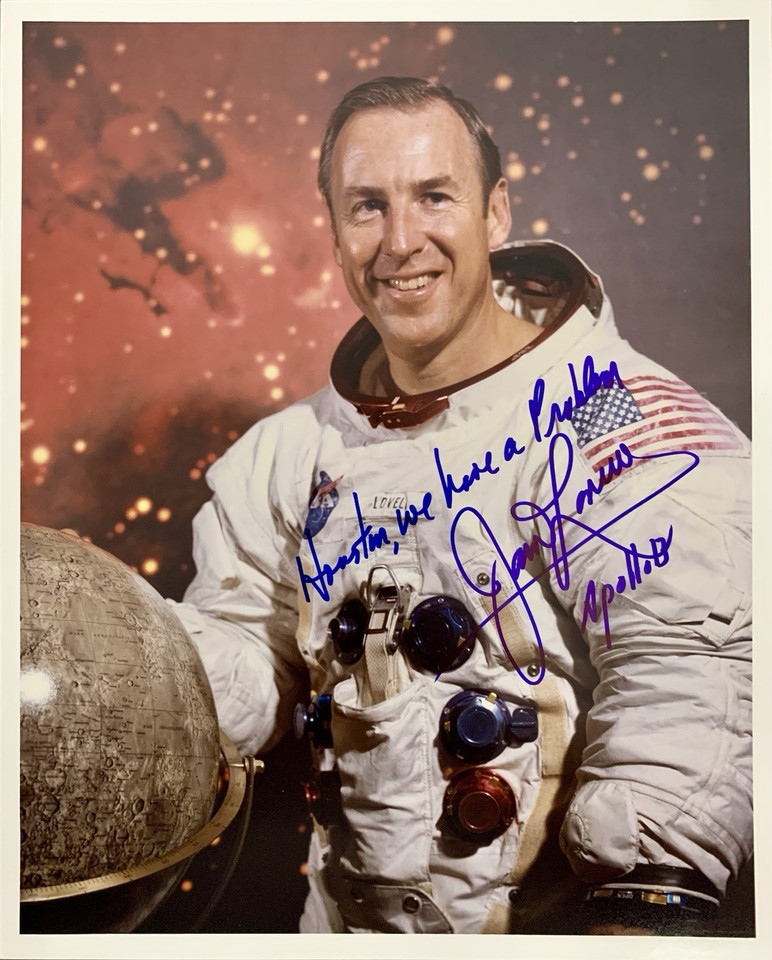 APOLLO 13 JAMES LOVELL signed NASA "Houston We Have A problem"