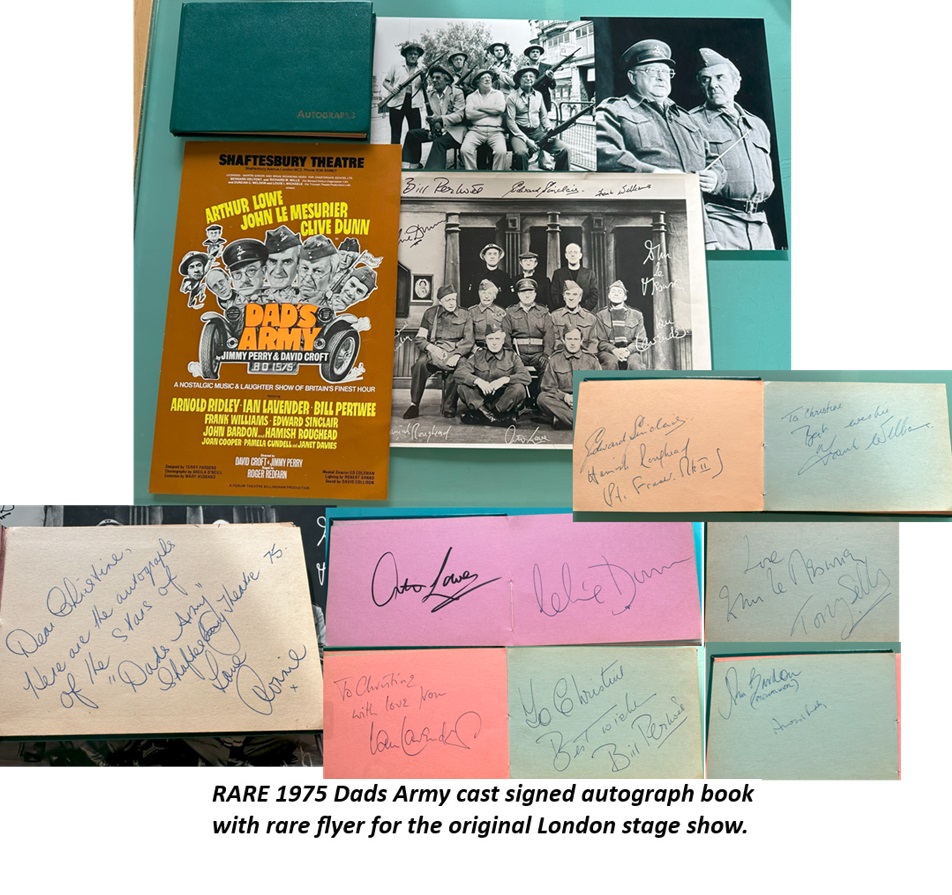 Dads Army 1975 cast signed Autograph book