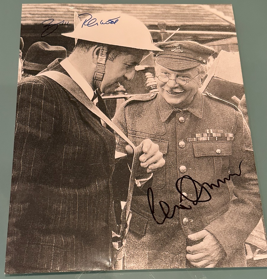 Dads Army Clive Dunn Bill Pertwee cast Signed Photo
