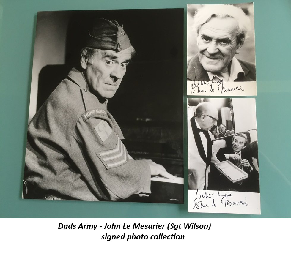 Dad's Army Dads JOHN LE MESURIER signed photo collection