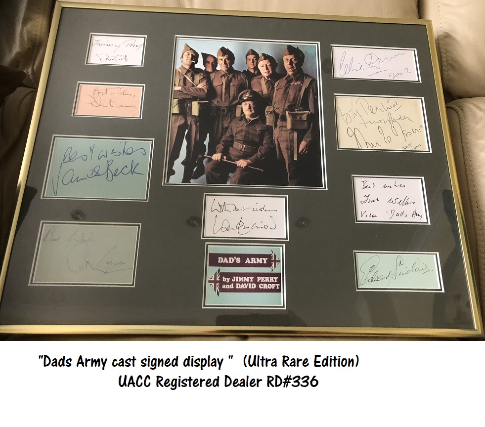 Dad's Army Dads Display Cast LOWE BECK RIDLEY x12
