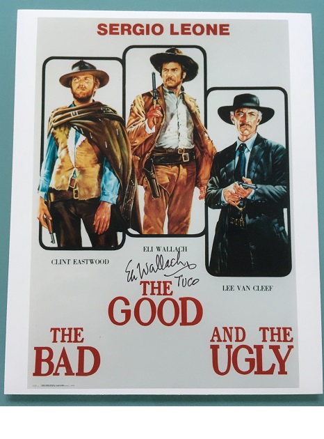 Eli Wallach The Good The Bad & The Ugly TUCO signed photo 7 rare