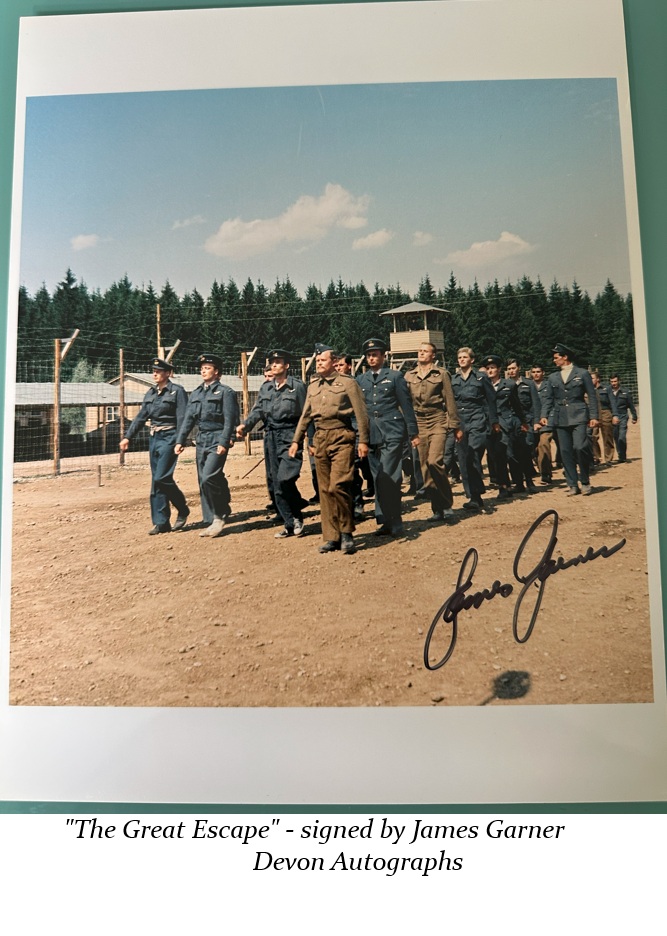 James Garner THE GREAT ESCAPE 1963 signed photo Marching