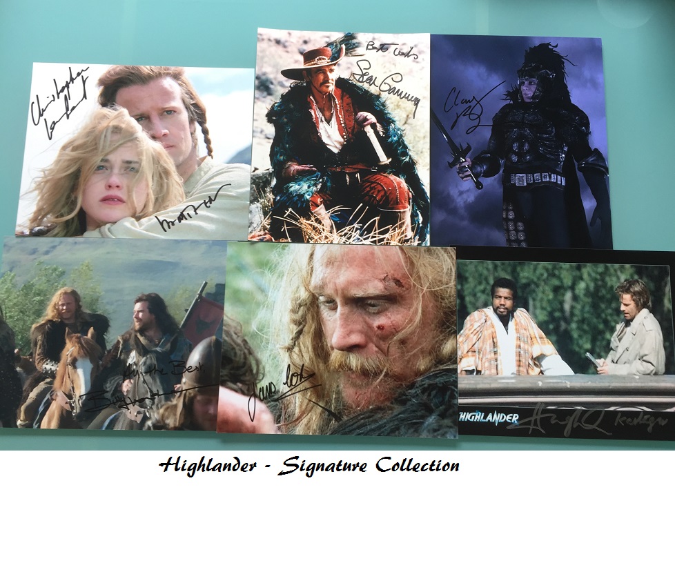 Highlander Christopher Lambert Sean Connery Signed collection #1