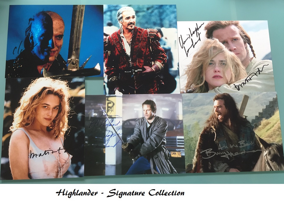 Highlander Christopher Lambert Connery Signed collection #2 UACC