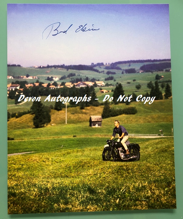 The Great Escape BUD EKINS (Steve McQueen) signed Photo - rare