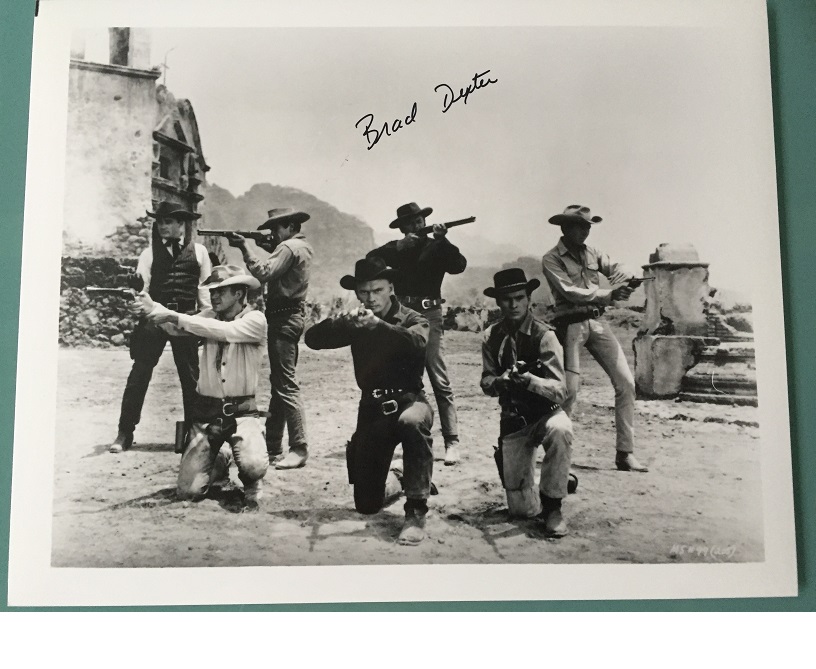 The Magnificent Seven BRAD DEXTER signed photo RARE