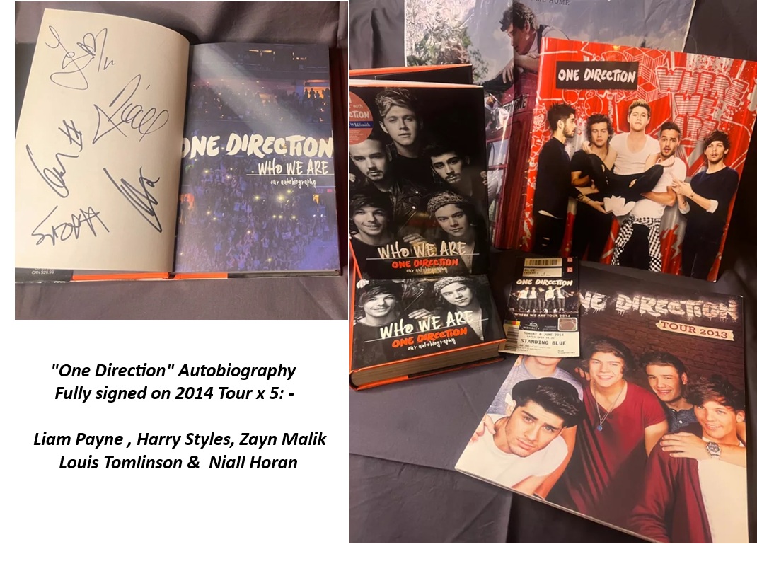 One Direction "Who We are" autobiography signed Liam Payne