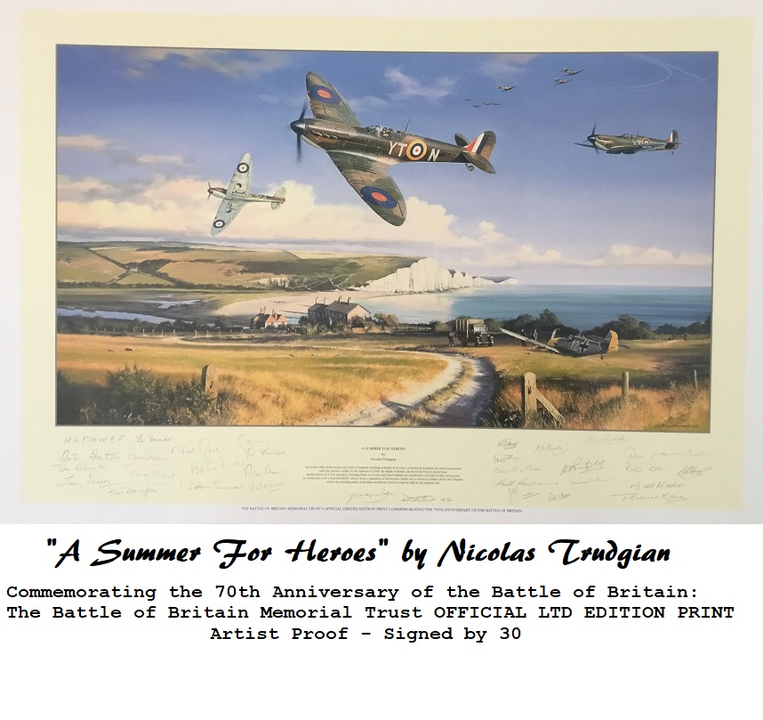 RAF A SUMMER FOR HEROES By Nicolas Trudgian signed x30