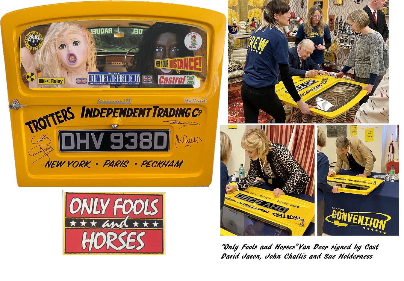 Only Fools and Horses Robin van door signed David Jason x3