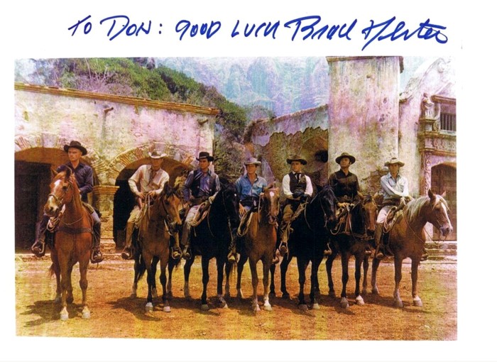 The Magnificent Seven BRAD DEXTER signed photo
